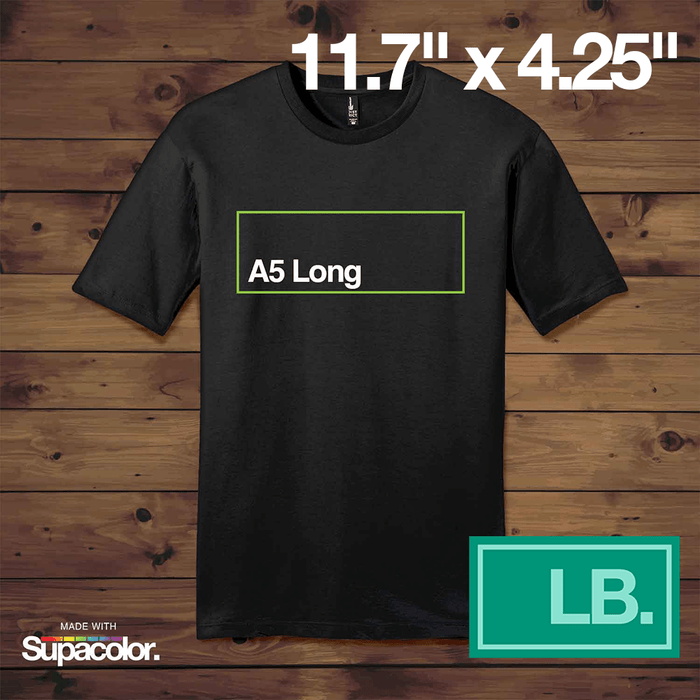 A5 Long - 11.7" x 4.25"