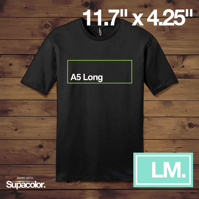 A5 Long - 11.7" x 4.25"