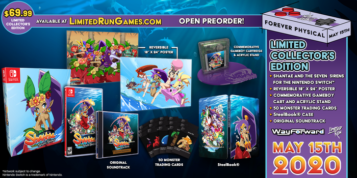 Switch Limited Run #72: Shantae and the Seven Sirens Collector's Edition