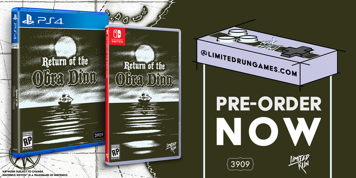 Switch Limited Run #78: Return of the Obra Dinn