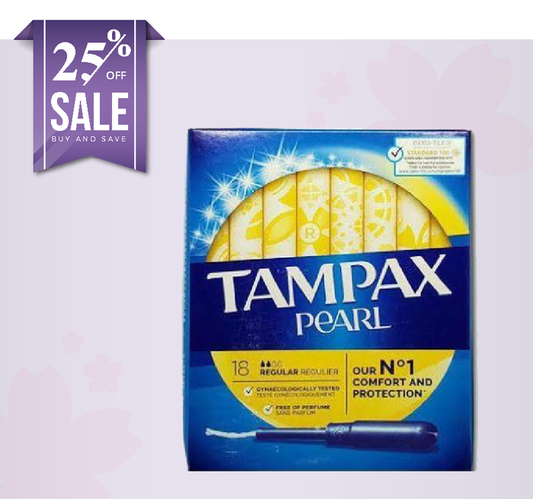 Tampax Pearl 18 Regular Tampons