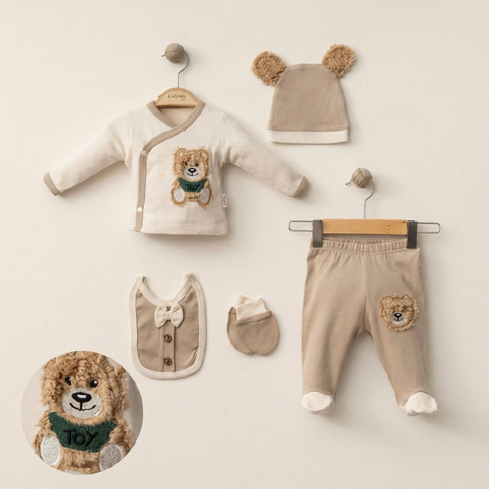 Teddy Bear Newborn 5PC Set