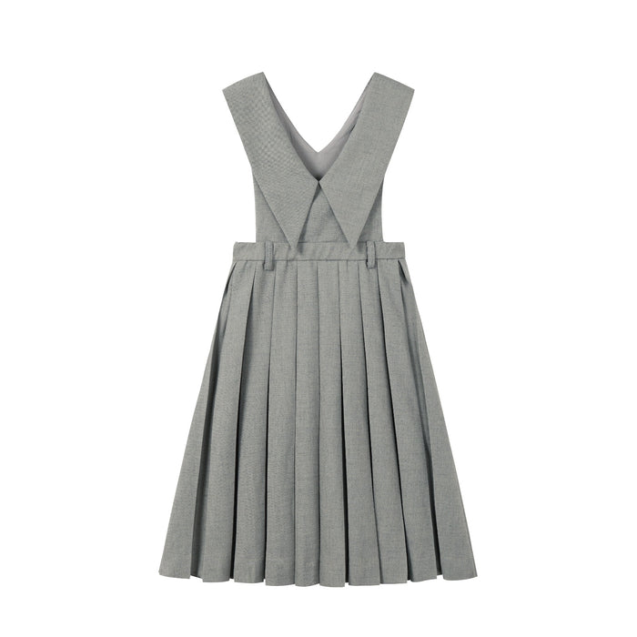 Teen Sage Pleated Collar Jumper