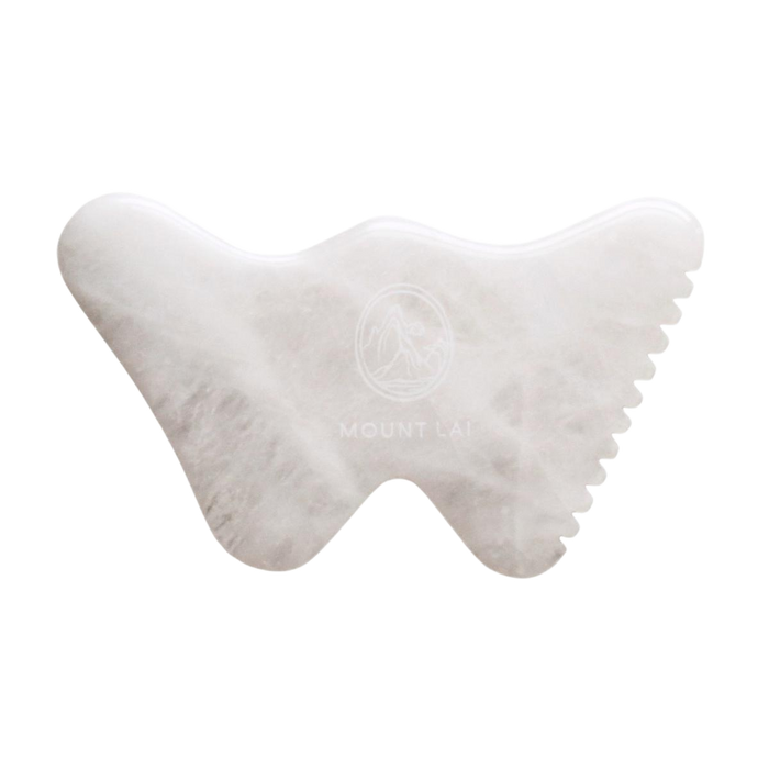 The Vitality Qi White Jade Gua Sha Sculpting Tool