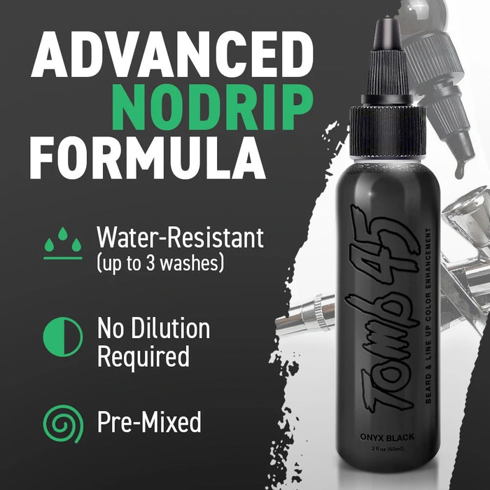 Tomb45® No Drip Beard & Line up Color Enhancement - Brown/Black