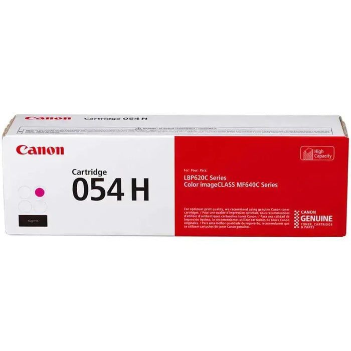 Toner Canon 054H Magenta | Para ImageCLASS MF645Cx / MF644Cdw / MF643Cdw / MF642Cdw / MF641Cw / MF640C / LBP623Cdw / LBP622Cdw / LBP621Cw / LBP620 | 2,300 páginas - Panamá