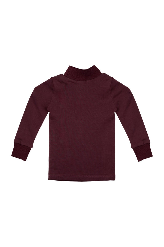 Turtleneck with Label Plum