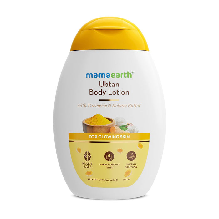 Ubtan Body Lotion with Turmeric & Kokum Butter for Glowing Skin – 200 ml