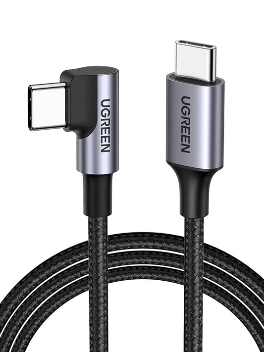 UGREEN 60W USB C to USB C Cable (Right Angle, 1m) - Office R Us Lagos