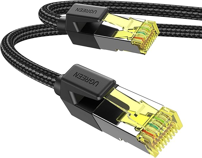 UGREEN Cat7 Ethernet Cable (2m, Braided, Black) - Office R Us Lagos