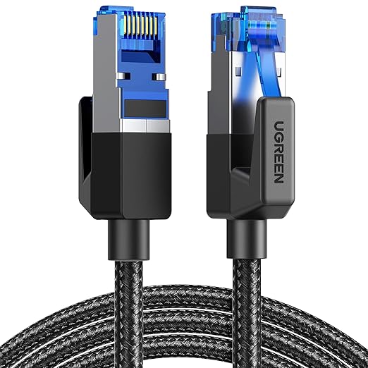 UGREEN Cat8 Ethernet Cable (3m, Braided, Black) - Office R Us Lagos