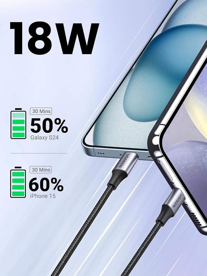 UGREEN USB A to USB C Cable (1m) - Image 2 - Office R Us