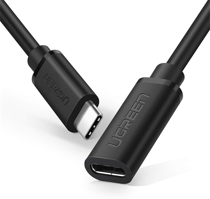 UGREEN USB-C Extension Cable (0.5m, USB 3.1 Gen 2, Black) - Office R Us Lagos