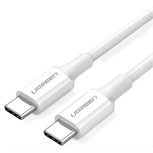 UGREEN USB-C to USB-C PD Fast Charging Cable (100W, 5A, 2m, White)