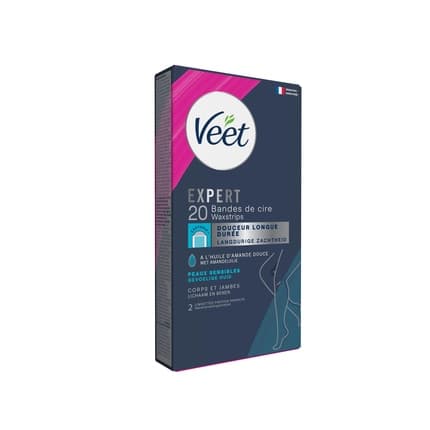 Veet Cold Wax Strips Expert Legs Sensitive Skin