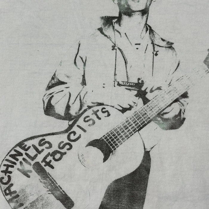 Vintage Billy Bragg Mermaid Avenue Woody Guthrie Graphic T-Shirt Size Large FAIF.CA