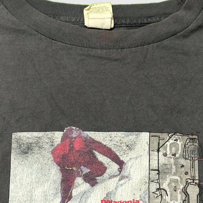 Vintage Patagonia Climbing Graphic Long Sleeve T-Shirt Size XL 90s FAIF.CA