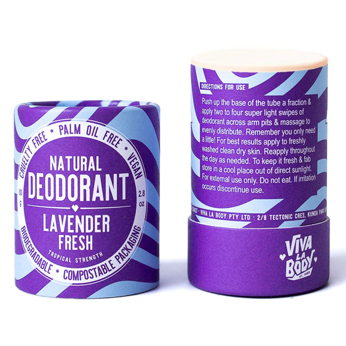 Viva La Body Natural Deodorant 80g - Lavender Fresh