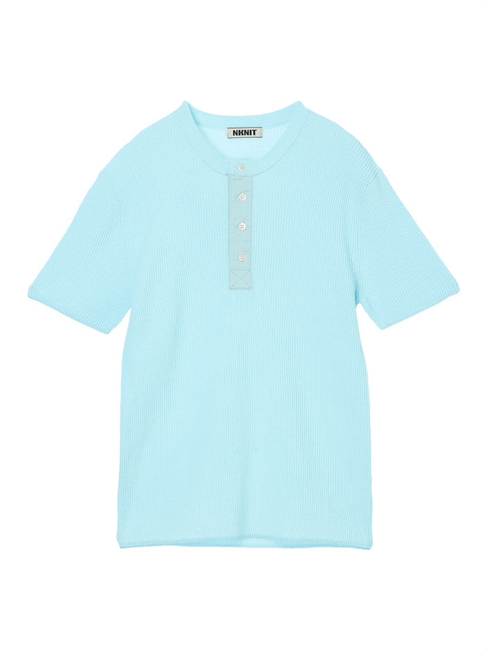 waffle henry neck KNIT
