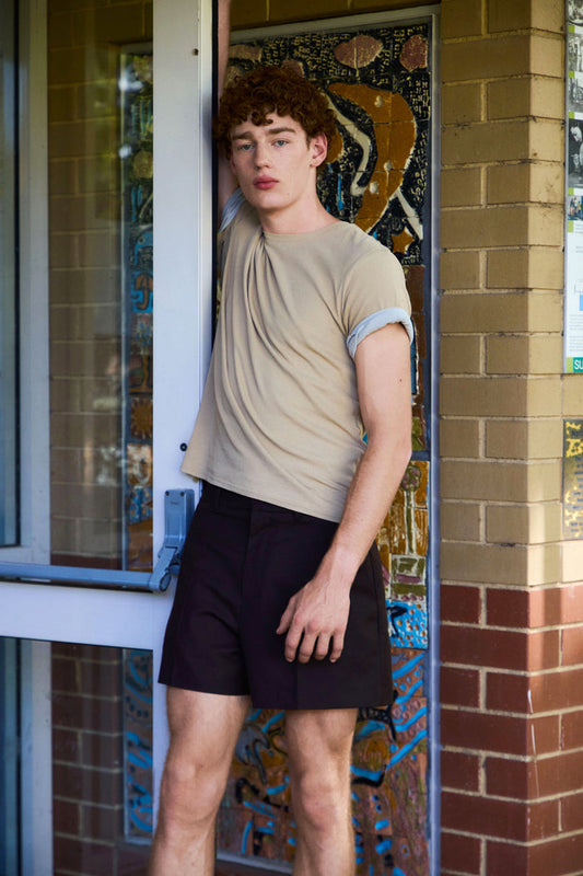 washed cotton t-shirt  2 pcses set
