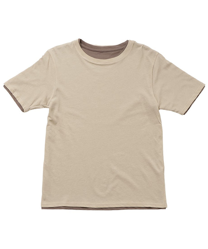 washed cotton T-shirt 2pcs set_2