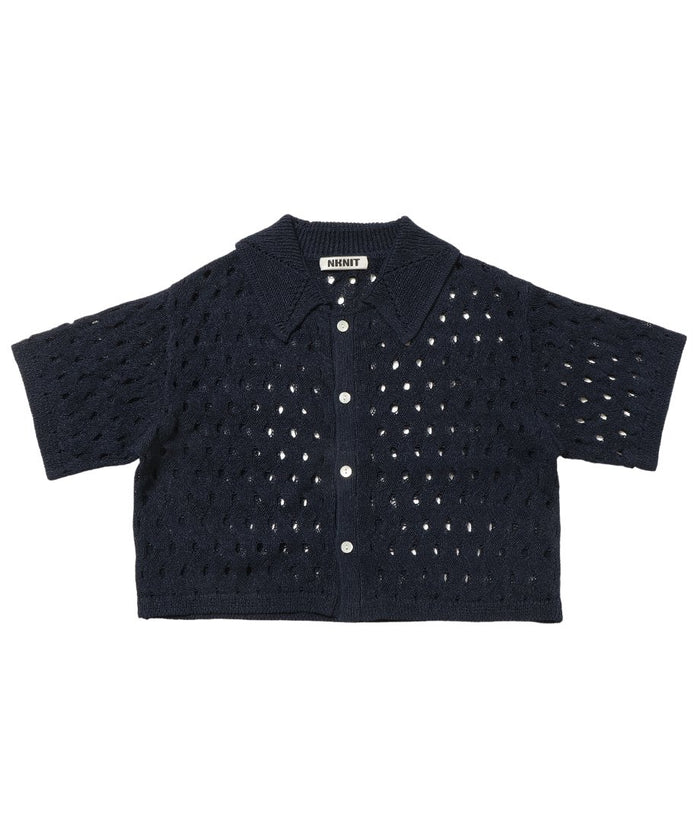 wave pattern KNIT shirt_2