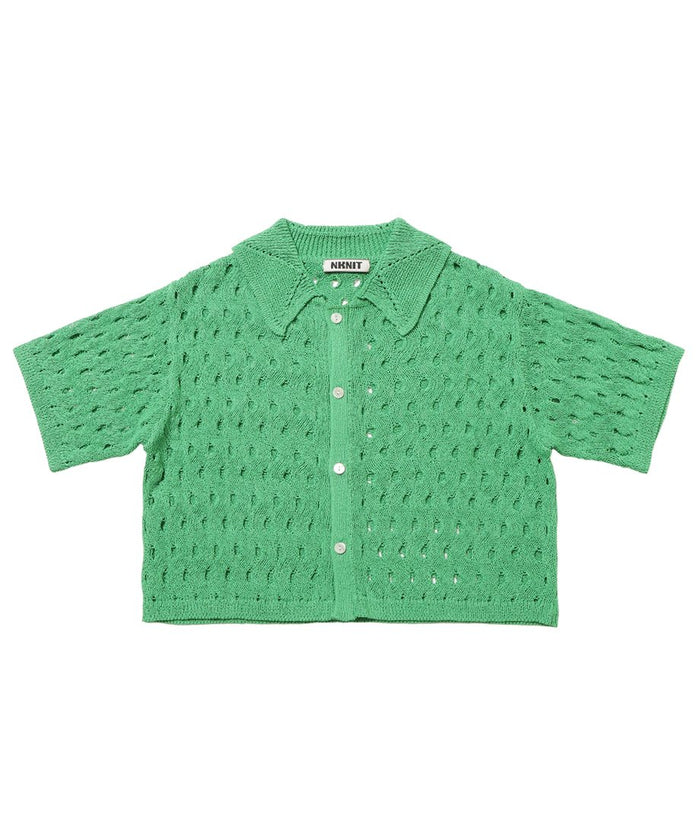 wave pattern KNIT shirt_8