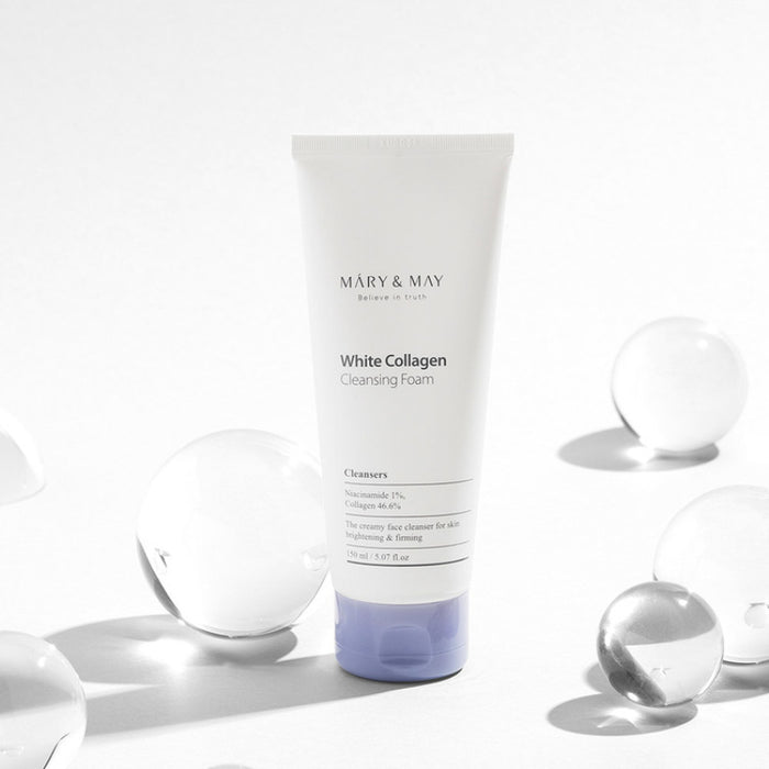 White Collagen cleansing foam - Korean-Skincare