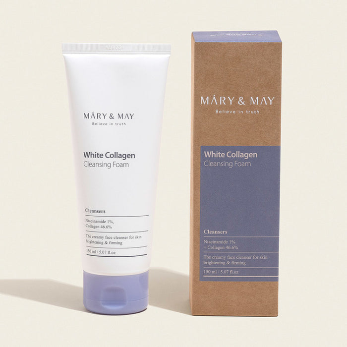 White Collagen cleansing foam - Korean-Skincare