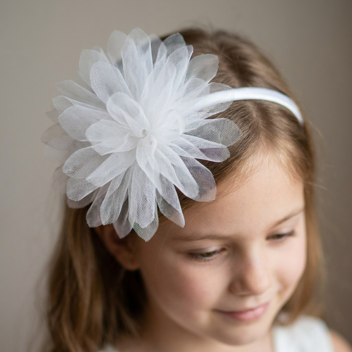 White Flower Headpiece
