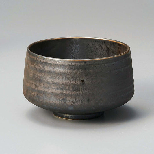 Yamaki Ikai: Bronze Finish Matcha Tea Bowl 金結晶抹茶碗