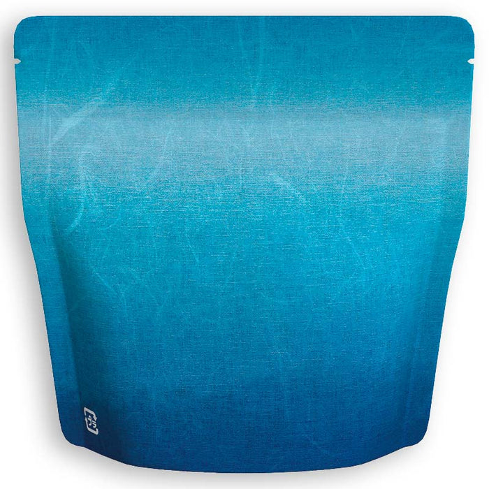 Yoshimura Pack 3723 Resealable Washi Paper Bag Blue Stripes 雲竜 縞