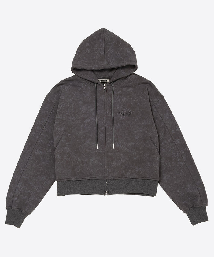 ZIP hooded sweatshirt  size②_3